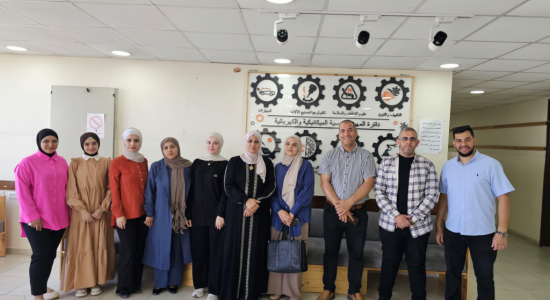 Palestine Polytechnic University (PPU) - المركز الوطني للسلامة والصحة المهنية يعقد اختبار اعتماد مشرفي السلامة بجامعة بوليتكنك فلسطين بالتعاون مع وزارة العمل واتحاد الحجر والرخام